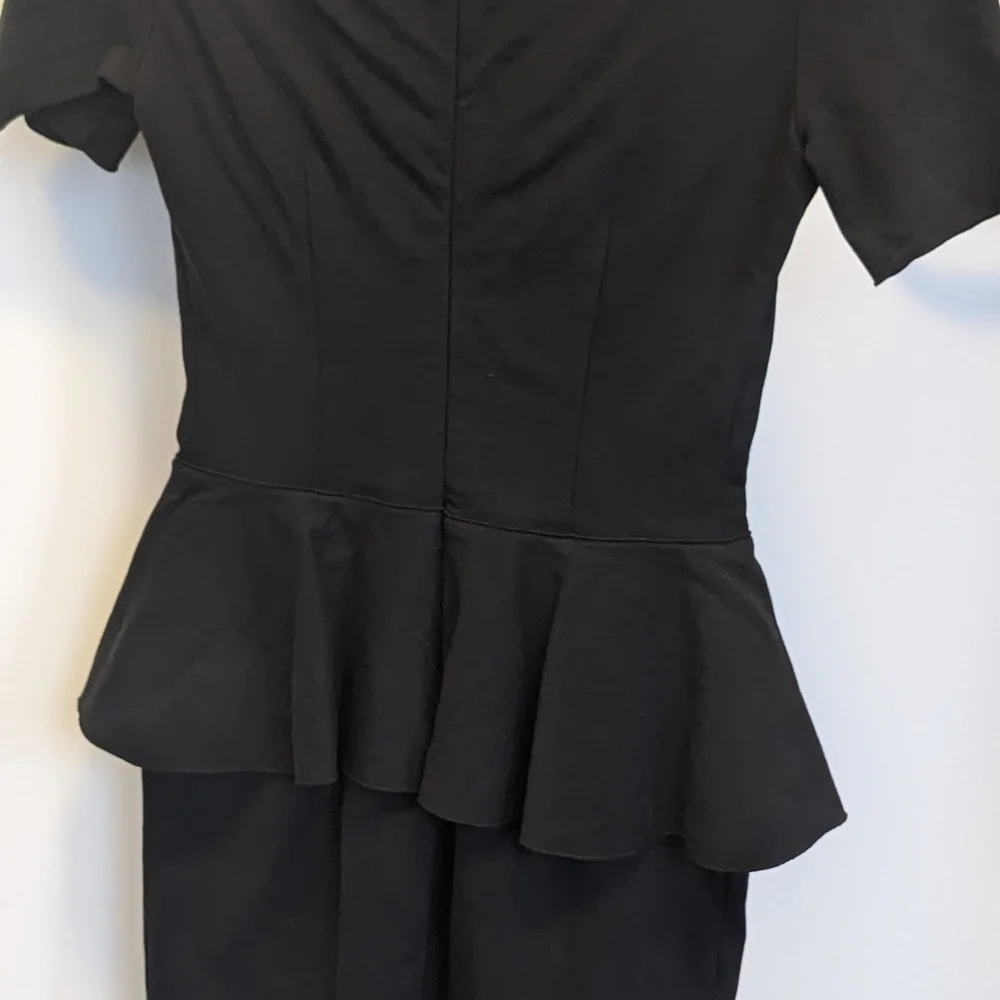 Stella McCartney Chic Black Peplum Mini Dress - Picture 9 of 9